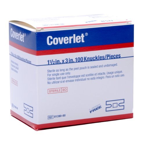 Product Cover Coverlet Knuckle Fabric Adhesive Bandages 1 1/2