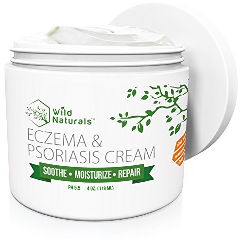 Product Cover Wild Naturals Eczema Psoriasis Cream - for Dry, Irritated Skin, Itch Relief, Dermatitis, Rosacea, and Shingles. Natural 15-in-1 Formula Promotes Healing and Calms Redness, Rash and Itching Fast