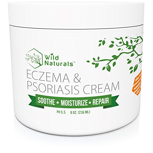 Product Cover Wild Naturals Eczema Psoriasis Cream - for Dry, Irritated Skin, Itch Relief, Dermatitis, Rosacea, and Shingles. Natural 15-in-1 Formula Promotes Healing and Calms Redness, Rash and Itching Fast