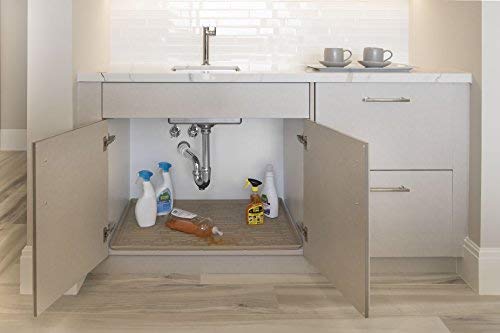 Product Cover Xtreme Mats Under Sink Bathroom Cabinet Mat, 21 3/8  x 18 1/2, Beige