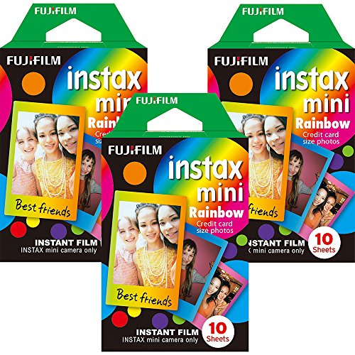 Product Cover Fujifilm Instax Mini Instant Rainbow Film, 10 Sheets, 3 Value Set
