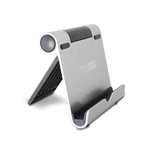 Product Cover iPad Stand TechMatte Multi-Angle Aluminum Holder for Tablets, E-Readers and Smartphones - Mini Stand