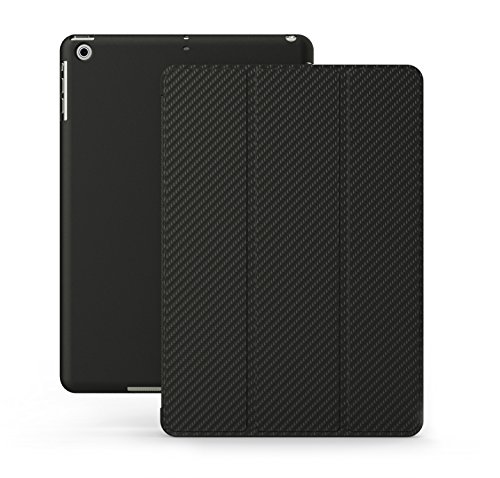 Product Cover KHOMO iPad Mini 1 2 3 Case - Dual Series - Ultra Slim Carbon Fiber Cover with Auto Sleep Wake Feature for Apple iPad Mini 1st, 2nd and 3rd Generation