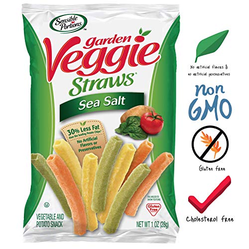 Product Cover Sensible Portions Garden Veggie Straws, Sea Salt, 1 oz. (Pack of 24)