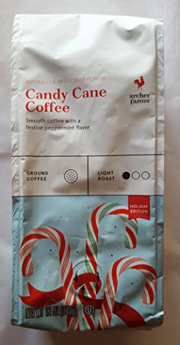 Product Cover Archer Farms CANDY CANE Flavored Ground Coffee (1 Bag, 12 Oz.) LIMITED EDITION