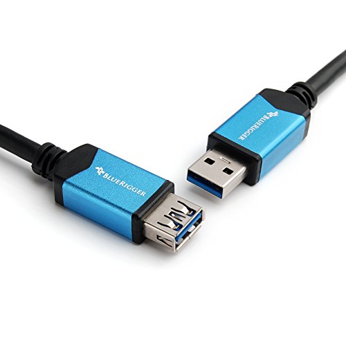 Product Cover BlueRigger SuperSpeed USB 3.0 Type A Male to Type A Female Extension/Repeater Cable (10 Feet)