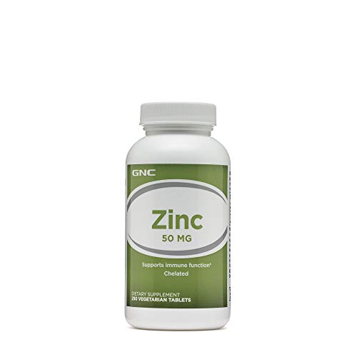 Product Cover GNC Zinc 50mg, 250 Tablets, Supports Immune Function