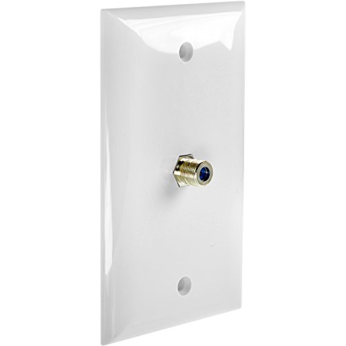 Product Cover Mediabridge Wall Plate with F81 Jack (1-Port) - White