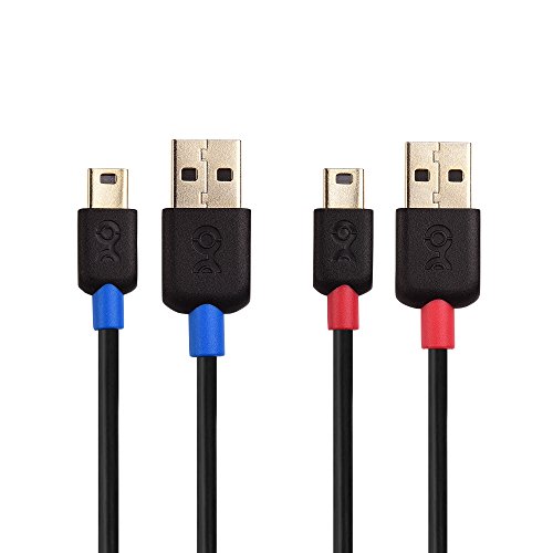 Product Cover Cable Matters 2-Pack USB to Mini USB Cable (Mini USB to USB 2.0 Cable) in Black 10 Feet