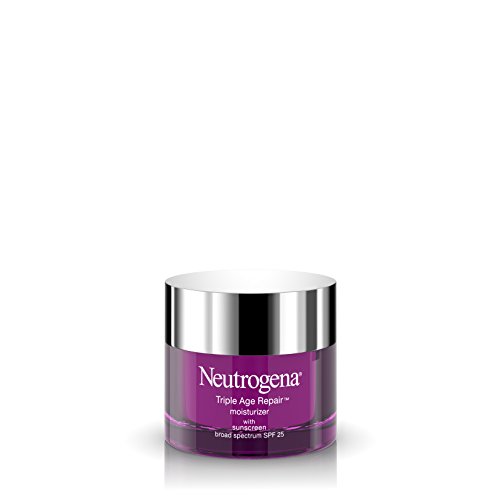 Product Cover Neutrogena Triple Age Repair Anti-Aging Face Moisturizer with SPF 25 Sunscreen & Vitamin C, Dark Spot Remover & Firming Face & Neck Cream with Glycerin & Shea Butter, 1.7 oz