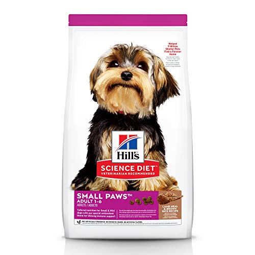 Product Cover Hill's Science Diet Dry Dog Food, Adult, Small Paws for Small Breed Dogs, Lamb Meal & Brown Rice, 4.5 LB