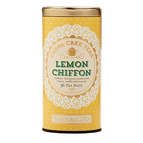 Product Cover The Republic Of Tea Lemon Chiffon Cuppa Cake Tea, 36 Tea Bags, Decadent Herbal Green Rooibos Tea