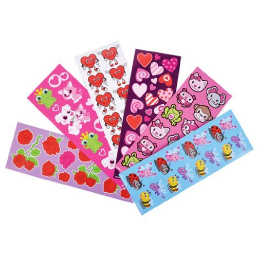 Product Cover Valentine Sticker Assortment (100 Sheets Per Order)