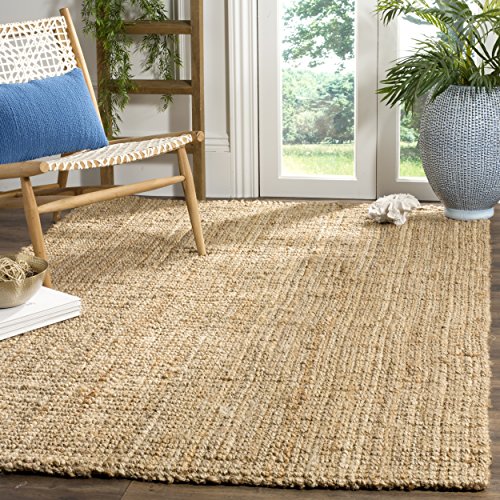 Product Cover Safavieh Natural Fiber Collection NF747A Hand Woven Natural Jute Square Area Rug (5' Square)