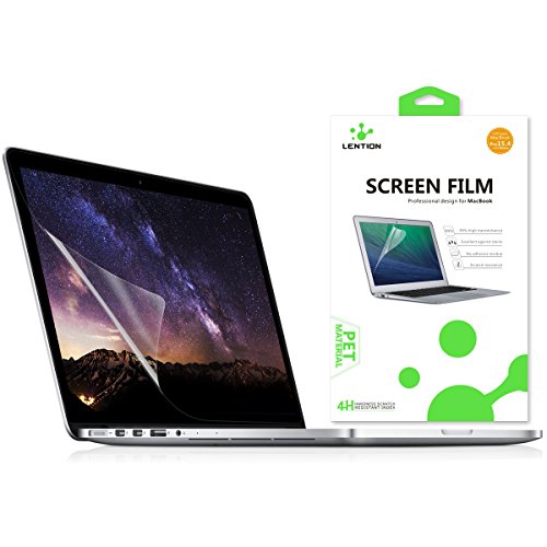 Product Cover LENTION Screen Protector Compatible 2012-2015 MacBook Pro (Retina, 15-inch), Model A1398, HD Clear Film with Hydrophobic Oleophobic Coating