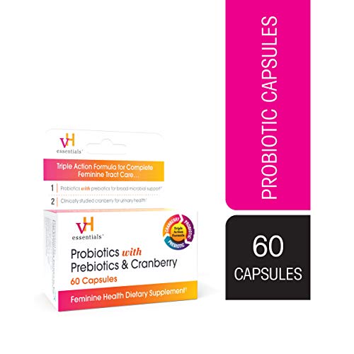 Product Cover vH essentials Probiotics with Prebiotics and Cranberry Feminine Health Supplement - 60 Capsules