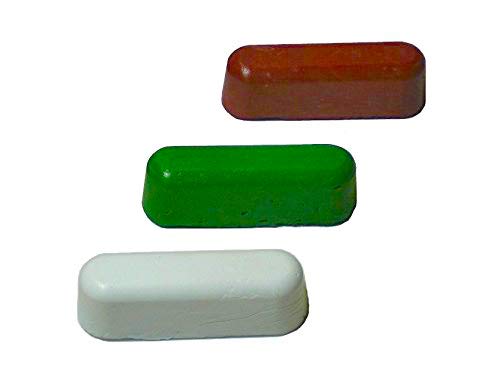 Product Cover Leather Strop Sharpening Polishing Compounds 3 One Oz. Bars (One of Each)