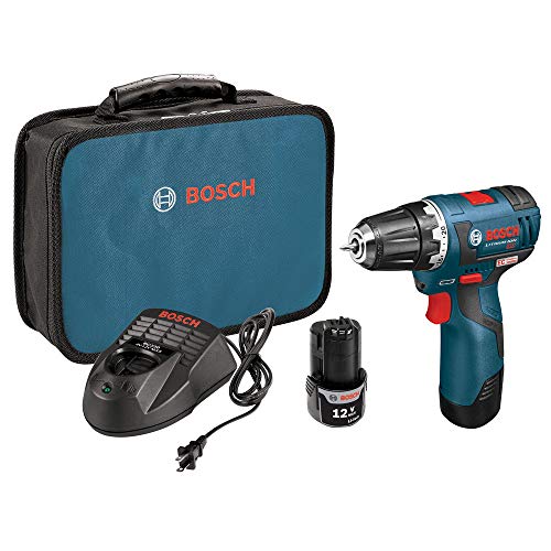 Product Cover Bosch PS32-02 Cordless Drill Driver - 12V Brushless Compact Drill with 2 Lithium Ion Batteries, Charger & Soft Carrying Case