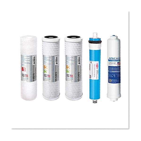 Product Cover APEC Water Systems FILTER-MAX90 US Made 90 GPD Complete Replacement Set for Ultimate Series Reverse Osmosis Water Filter (Standard 1/4