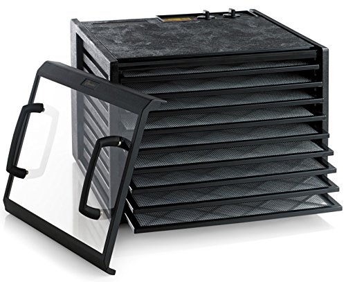 Product Cover Excalibur 3926TCDB 9-Tray Electric Food Dehydrator with Clear Door Adjustable Temperature Settings and 26-Hour Timer Made in USA, Black