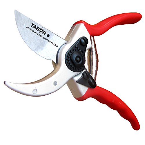Product Cover TABOR TOOLS Pruning Shears, Makes Clean Cuts, Professional Sharp Secateurs, Great for M L Size Hands. Hand Pruner, Garden Shears, Clippers for The Garden, Classic Model. S3A. (Bypass, Classic)