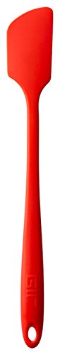 Product Cover GIR: Get It Right Premium Silicone Spatula | Heat-Resistant up to 550°F | Seamless, Nonstick Kitchen Jar Spatulas for Cooking, Baking, and Mixing | Skinny - 11 IN, Red
