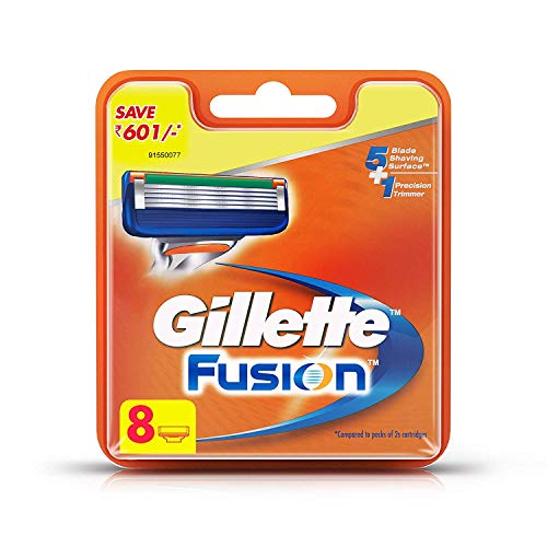 Product Cover Gillette Fusion Shaving Razor Blades (8 Catridges)