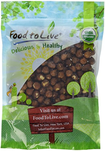 Product Cover Food To Live Organic Hazelnuts/Filberts (Raw, No Shell, Kosher) (1 Pound)