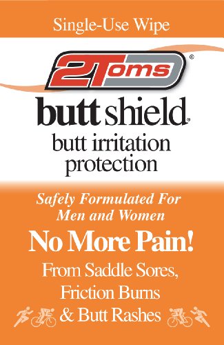 Product Cover 2Toms ButtShield (Towelettes) - Provides 24 Hour Protection from Chafing & Skin Irritation - Waterproof & Sweatproof (10 Pack)