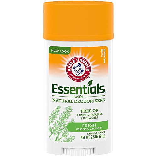 Product Cover Arm & Hammer Essentials Deodorant with Natural Deodorizers, Wide Stick, Fresh 2.5 oz (Pack of 6)