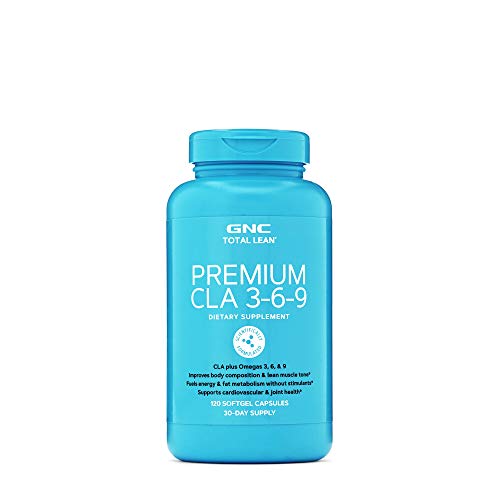 Product Cover GNC Total Lean Premium CLA 3-6-9, 120 Softgels, Supports Exercise and Muscle Recovery