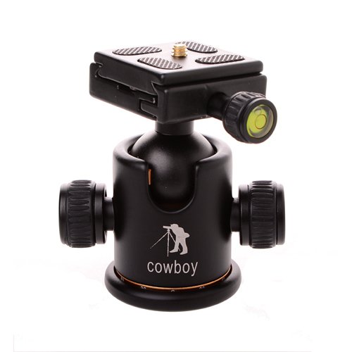 Product Cover CowboyStudio Pro Camera Tripod Ball Head Quick Release Plate with Gradienter BK-03