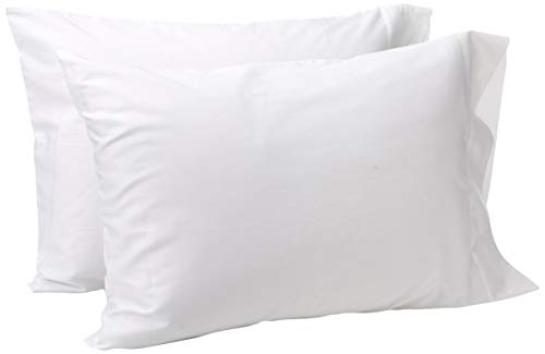 Product Cover American Pillowcase White Standard Pillow Cases Set of 2, 100% Cotton Pillow Cases, 300T, Hypoallergenic, Soft Pillow Cases Standard Size