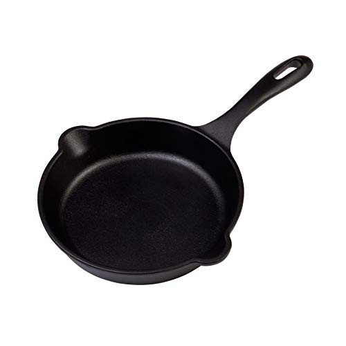 Product Cover Victoria Cast Iron Egg Skillet - Individual Tapas Pan, Pre-Seasoned, Nonstick, 6.5 inch