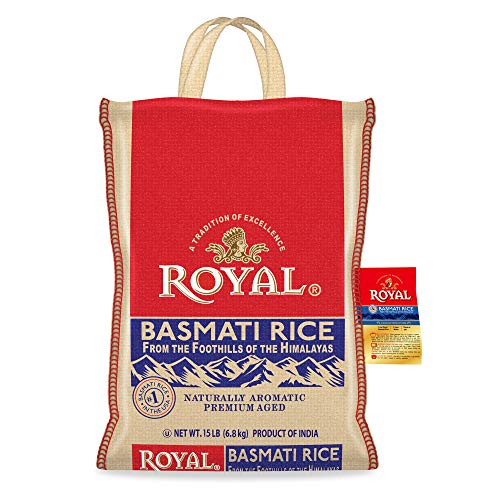 Product Cover Authentic Royal Royal Basmati Rice, 15-Pound Bag, White