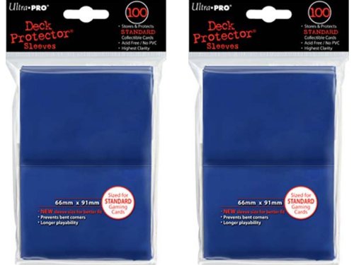 Product Cover 200 Ultra-Pro Blue Deck Protector Sleeves 2-Packs - Standard Magic the Gathering Size