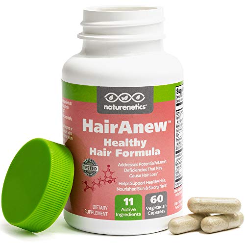 Product Cover HairAnew (Unique Hair Growth Vitamins with Biotin) - Tested - for Hair, Skin and Nails - Women and Men - Addresses Vitamin Deficiencies that Could be the Cause of Hair Loss or Lack of Regrowth (1)