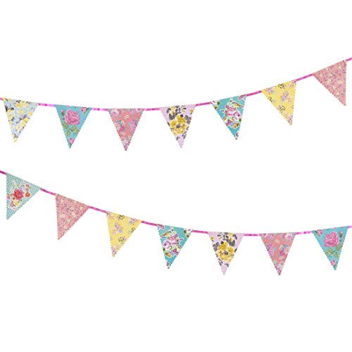 Product Cover Talking Tables TS4-BUNTING Truly Scrumptious Tea Party Decorations Bunting, Paper, Colours, Length 4M, 13ft, Pastel colors