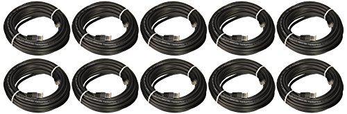 Product Cover iMBAPrice 25' Cat5e Network Ethernet Patch Cable, 10 Pack, Black (IMBA-CAT5-25BK-10PK)