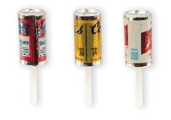 Product Cover Oasis Supply Mini Beer Cans with Plastic Pick for Cake Decorating, 2.5-Inch