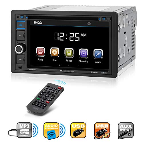 Product Cover Boss Audio Systems BV9364B Car Stereo DVD Player - Double Din, Bluetooth Audio/Hands-Free Calling, 6.2 Inch Touchscreen LCD Monitor, MP3 Player, CD, DVD, USB Port, SD, AUX Input, AM/FM Radio Receiver