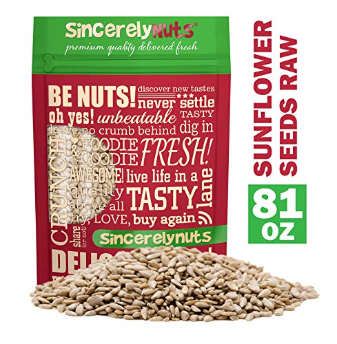 Product Cover Sincerely Nuts Sunflower Seed Kernels Raw (No Shell) (5lb bag) | Delicious Antioxidant Rich Snack | Source of Protein, Fiber, Essential Vitamins & Minerals | Vegan and Gluten Free