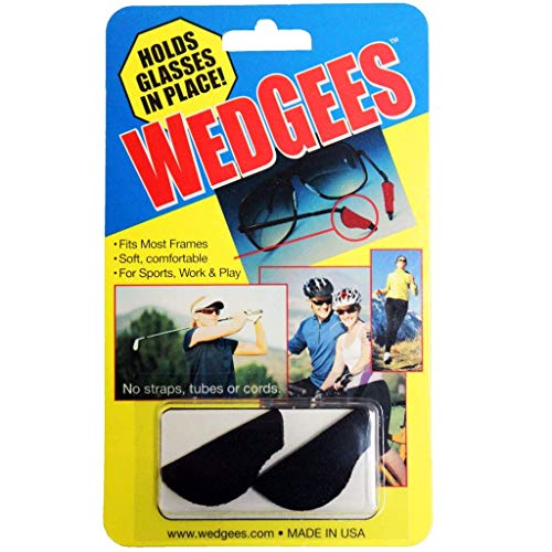 Product Cover Wedgees Eyeglass Retainers and Eyewear Holders (Black Sport)