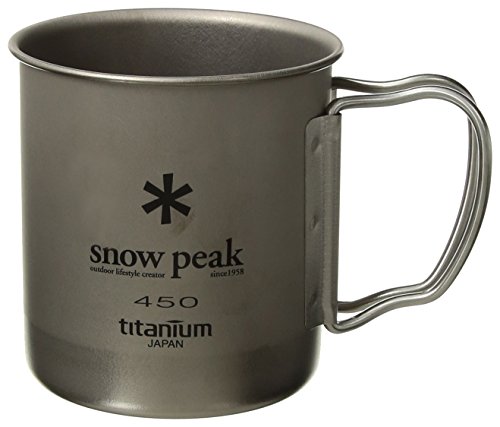Product Cover Snow Peak Men's Titanium Single Wall 450 Mug, Silver, One Size