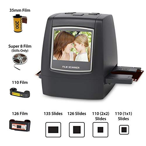 Product Cover DIGITNOW Film Scanner with 22MP Converts 126KPK/135/110/Super 8 Films, Slides, Negatives All in One into Digital Photos,2.4