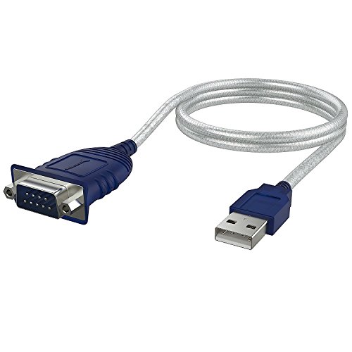Product Cover Sabrent USB 2.0 to Serial (9-Pin) DB-9 RS-232 Converter Cable, Prolific Chipset, Hexnuts, [Windows 10/8.1/8/7/VISTA/XP, Mac OS X 10.6 and Above] 2.5 Feet (CB-DB9P)