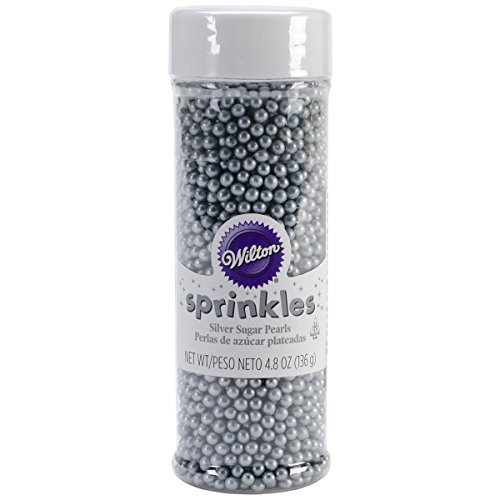 Product Cover Wilton 710-1174 Sugar Pearls, 4.8-Ounce, Silver