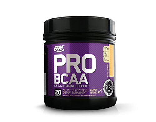 Product Cover OPTIMUM NUTRITION Pro BCAA Powder with Glutamine, Peach Mango, Keto Friendly Branched Chain Amino Acids, 20 Servings (Packaging May Vary)