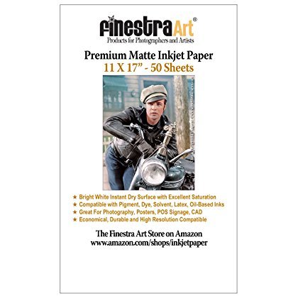 Product Cover Finestra Art 11 x 17 50 Sheets Premium Arctic Matte Inkjet Photo Paper 230gsm