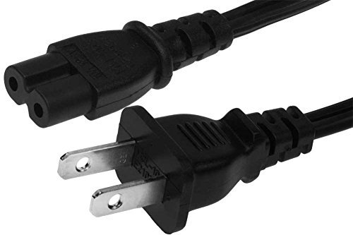 Product Cover SF Cable 2ft 18 AWG 2-Slot Non-Polarized Power Cord, IEC320 C7 to NEMA 1-15P